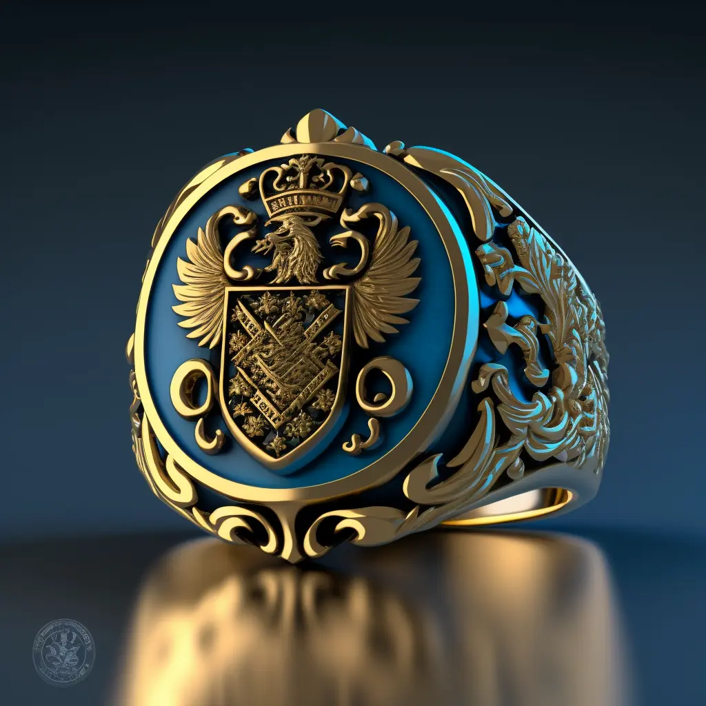 royal family crest, signet ring